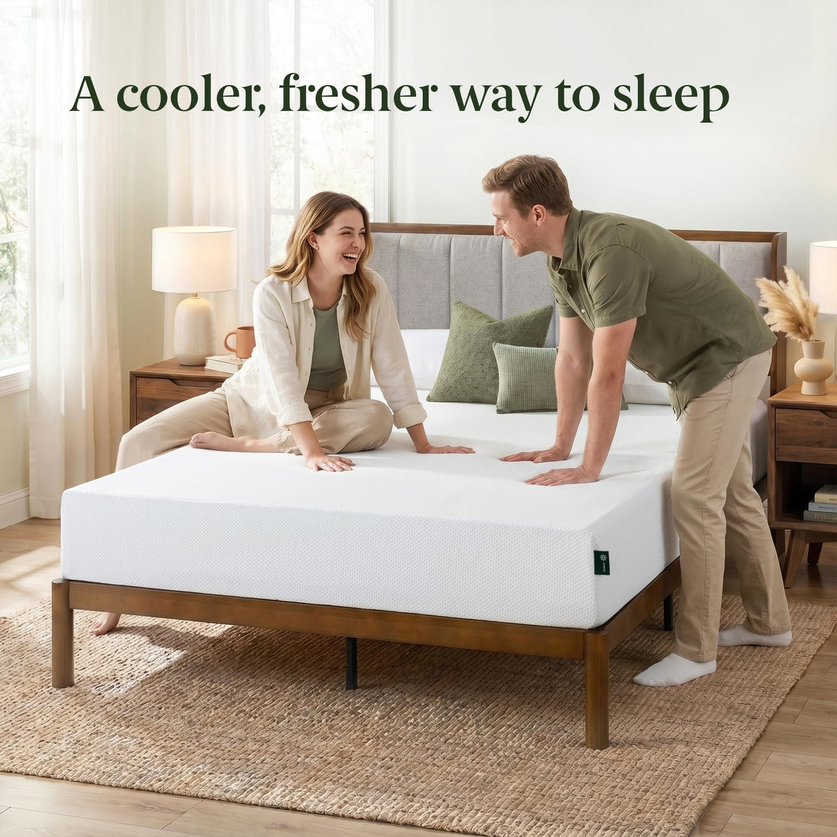 8 Inch Green Tea Cooling Gel Memory Foam Mattress Twin N18065