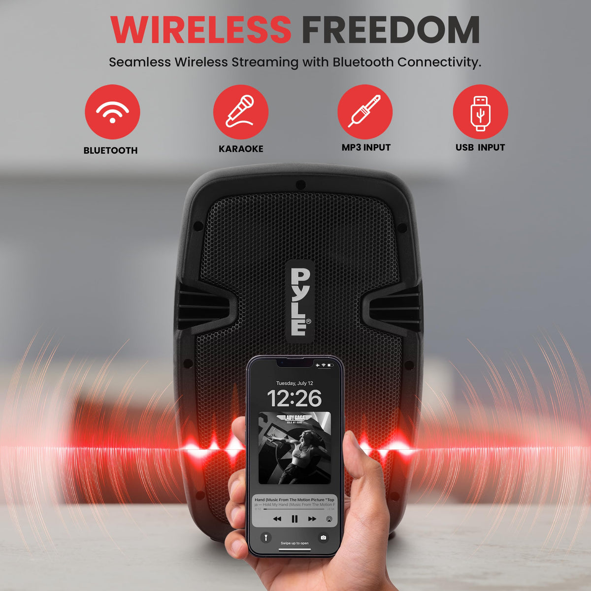 Dual 8 Inch Powered PA Speaker System K81914