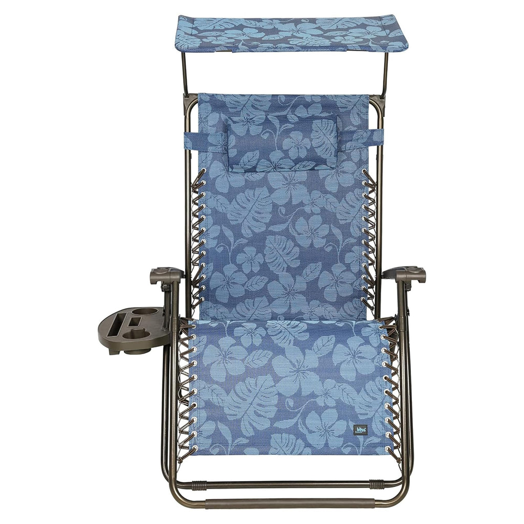 Blue Set of 2 Zero Gravity Outdoor Lounge Chair N845