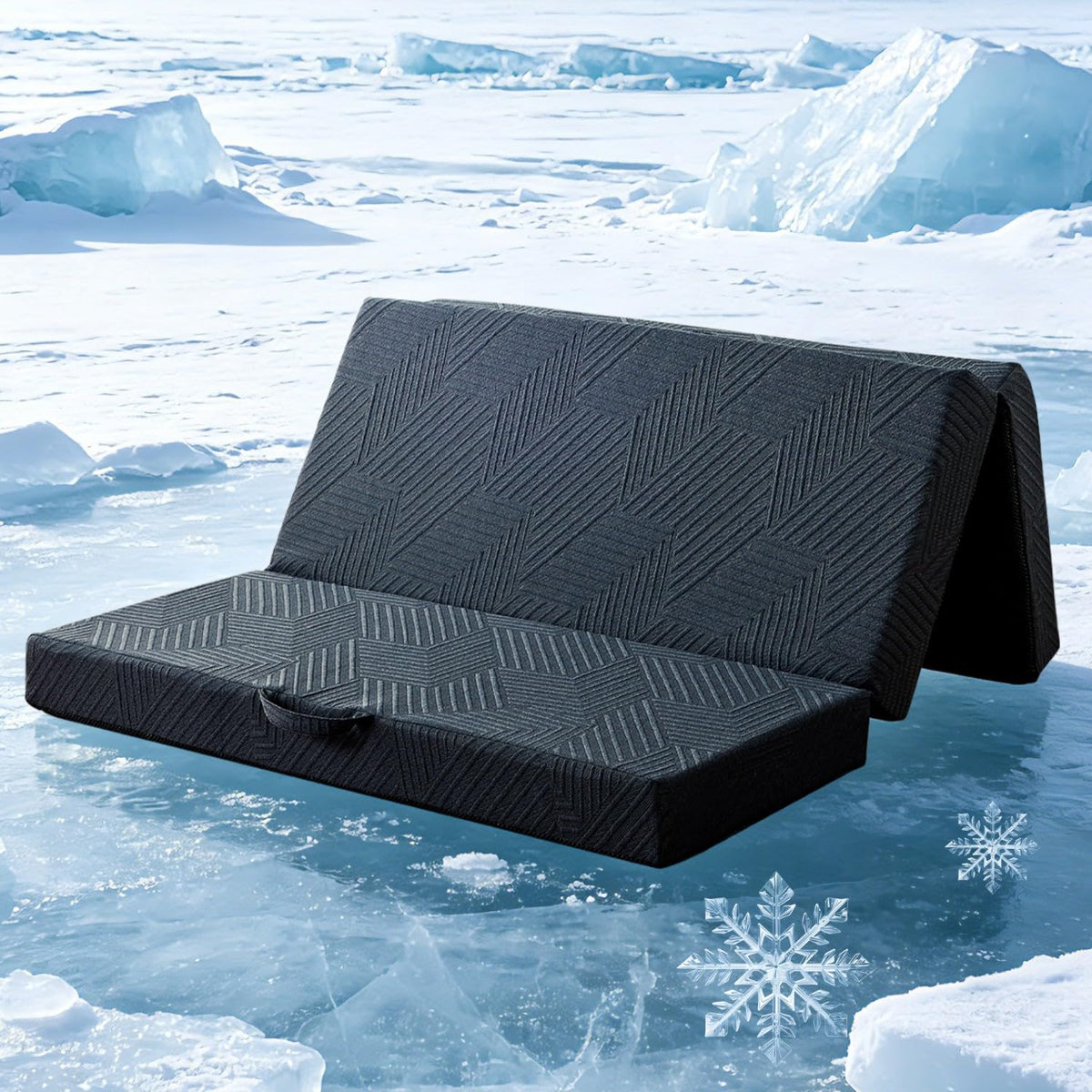 6 Inch Foldable Memory Foam Mattress Queen Size K63883