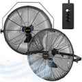 20 Inch 2 Pack 3-Speed High Velocity Wall Mount Fan D857466