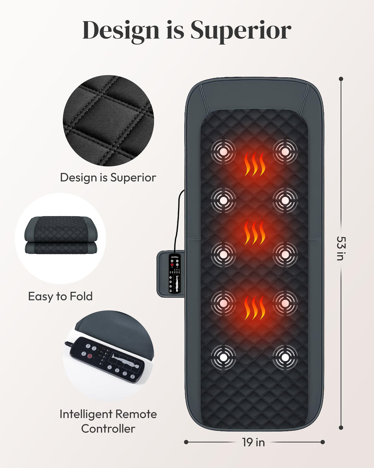 Full Body Massage Mat with Heat Q561906