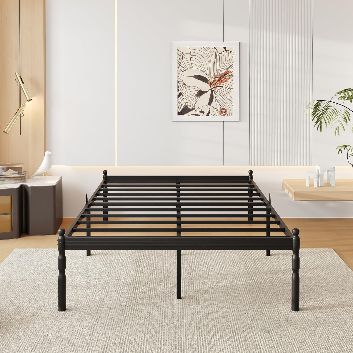 18" Metal Queen Platform Bed Frame M731