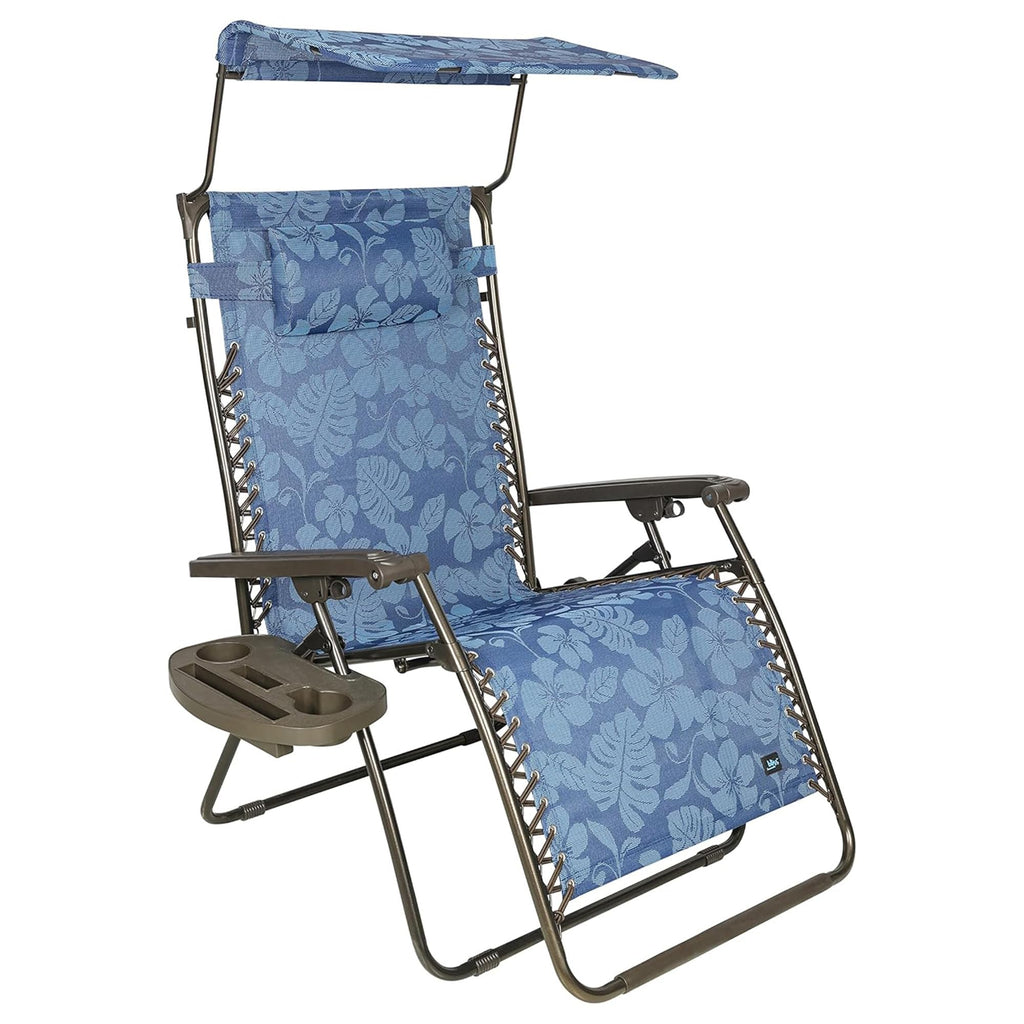 Blue Set of 2 Zero Gravity Outdoor Lounge Chair N845
