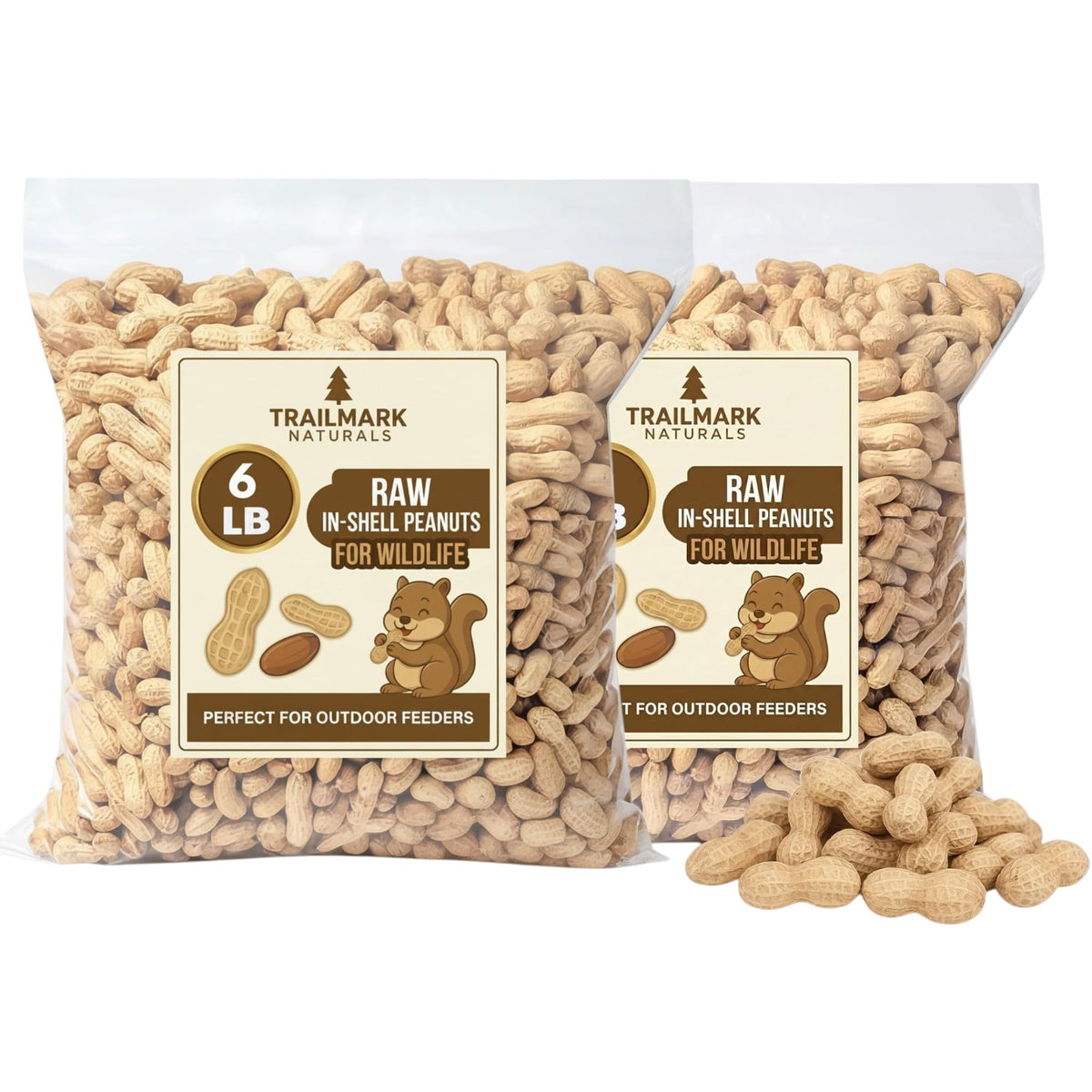 Raw Peanuts for Squirrels and Birds, 12 Pounds B705472