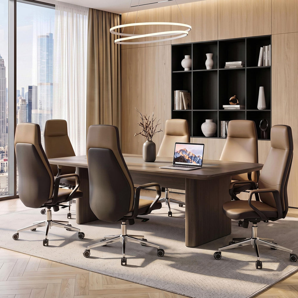 Brown Leather Executive Office Chair X536853