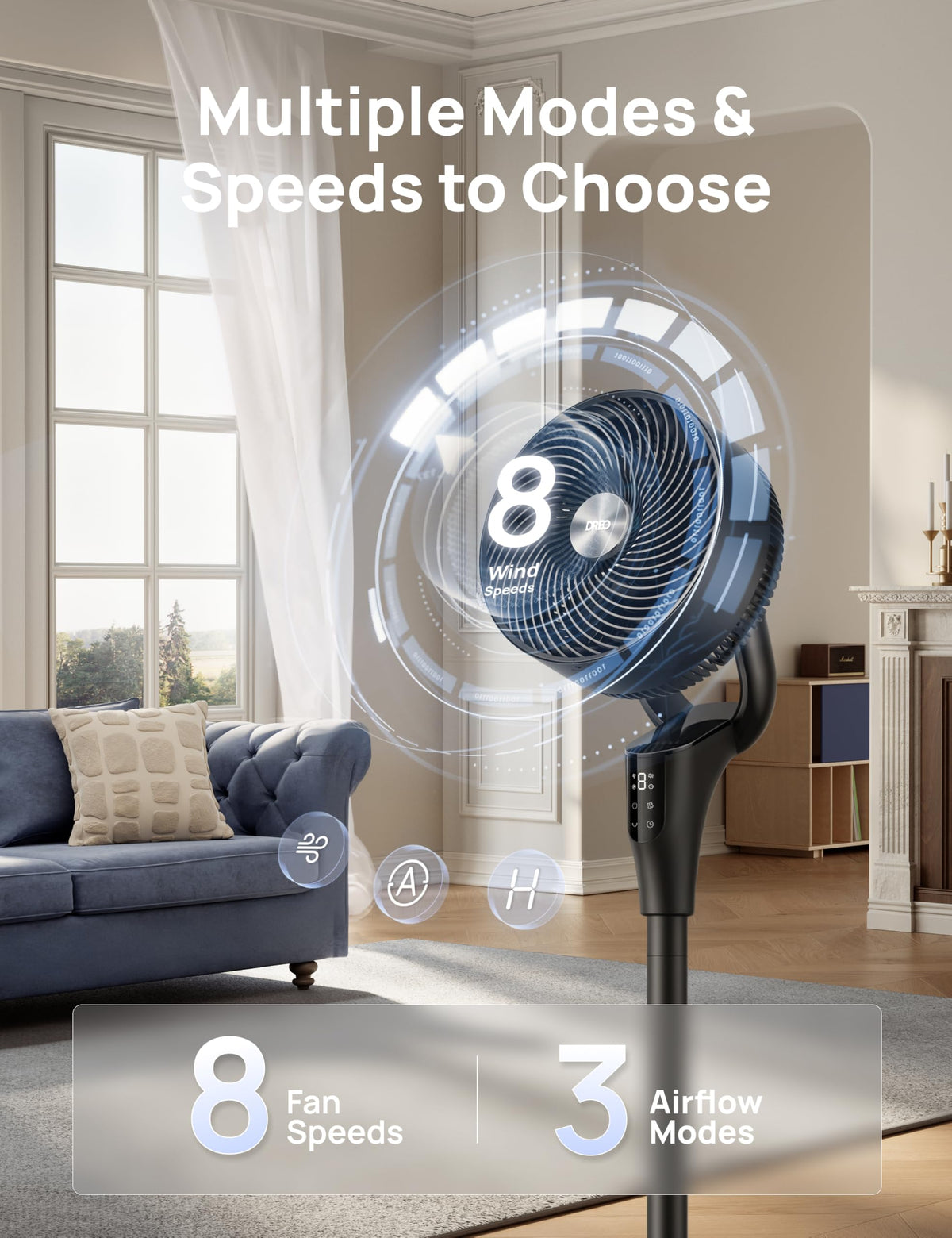 Oscillating Standing Fan W260544