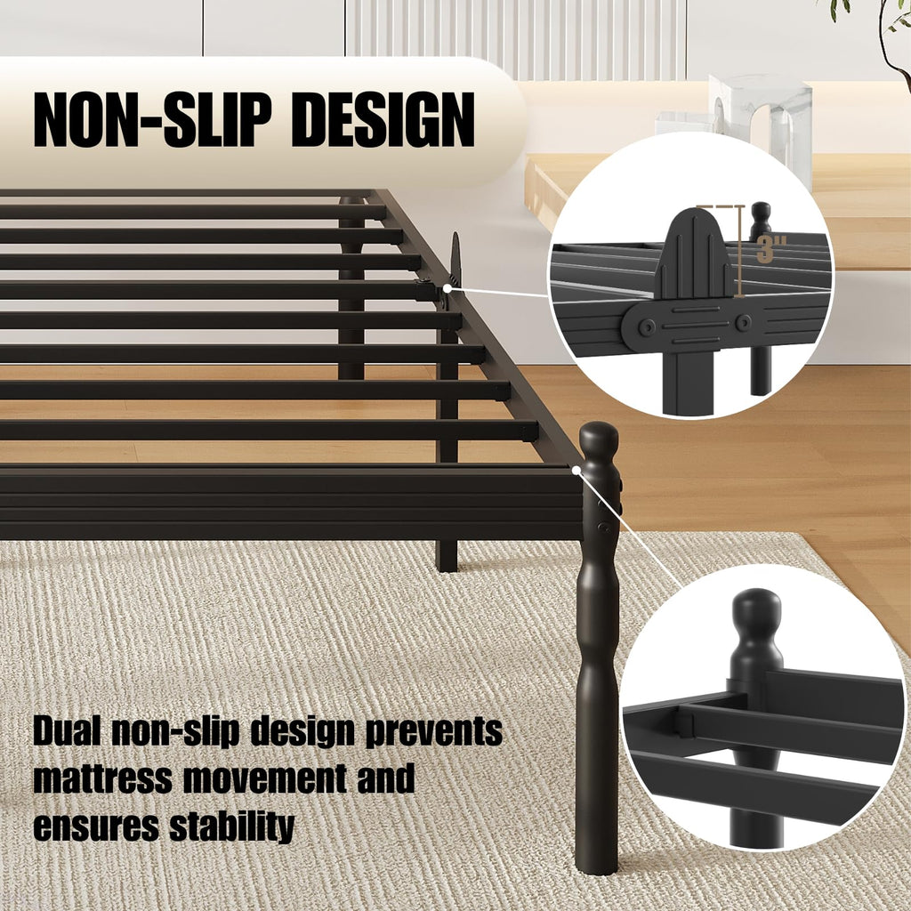 18" Metal Queen Platform Bed Frame M731