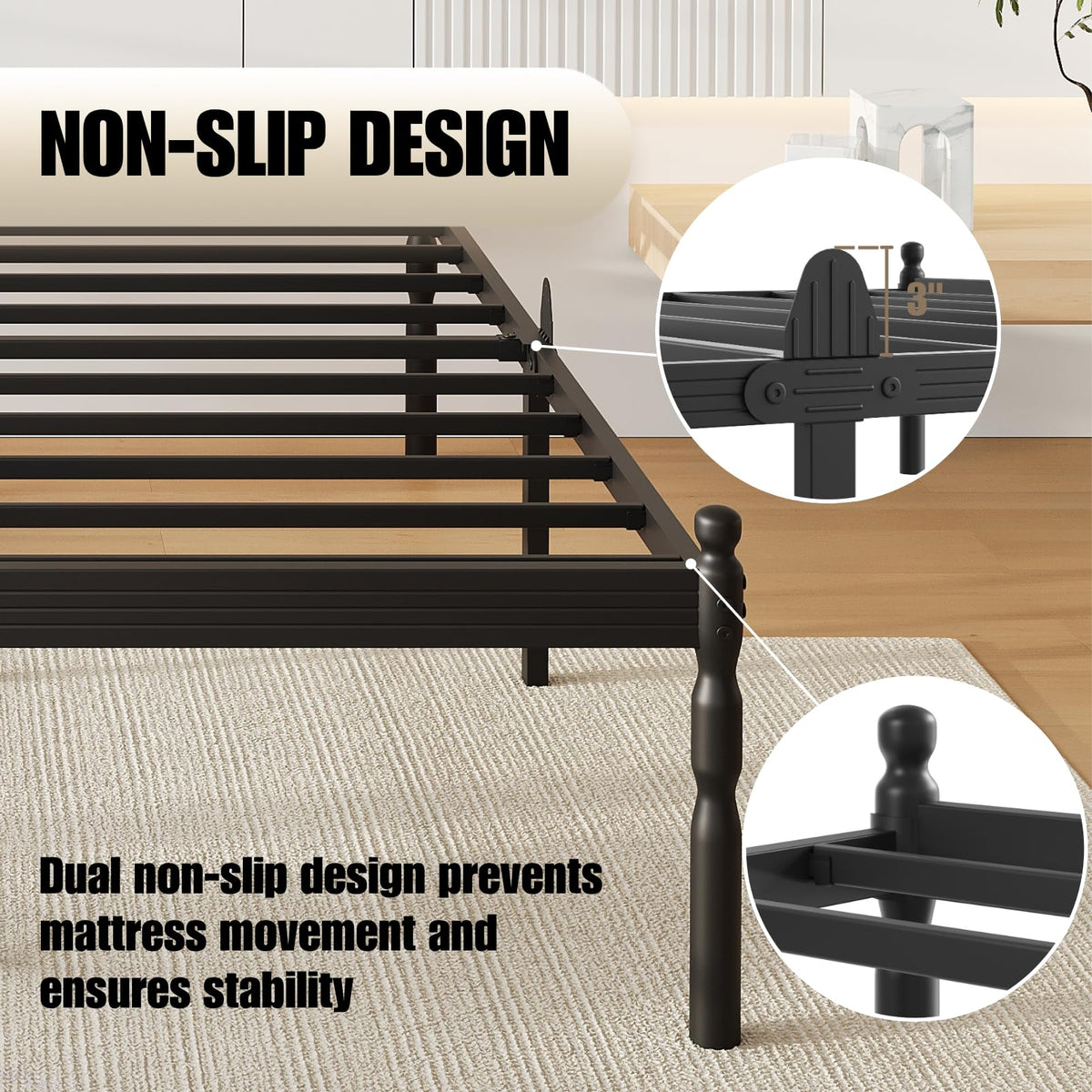18" Metal Queen Platform Bed Frame M731