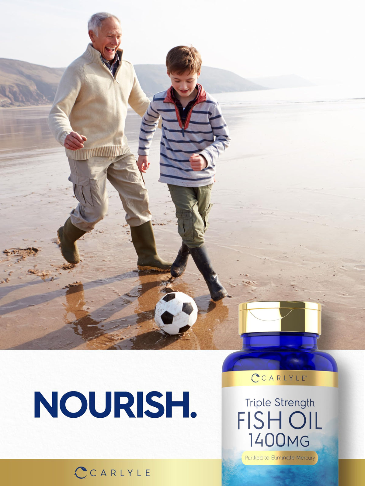 Omega 3 Fish Oil 1400 mg 60 Softgels D564