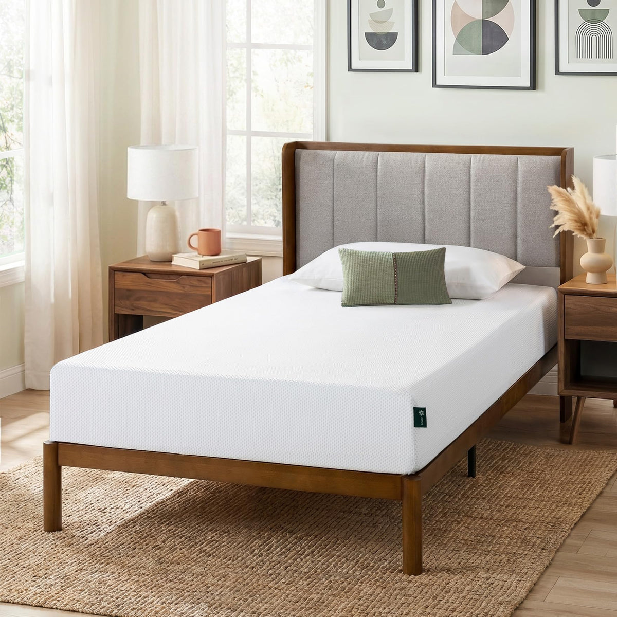 8 Inch Green Tea Cooling Gel Memory Foam Mattress Twin N18065