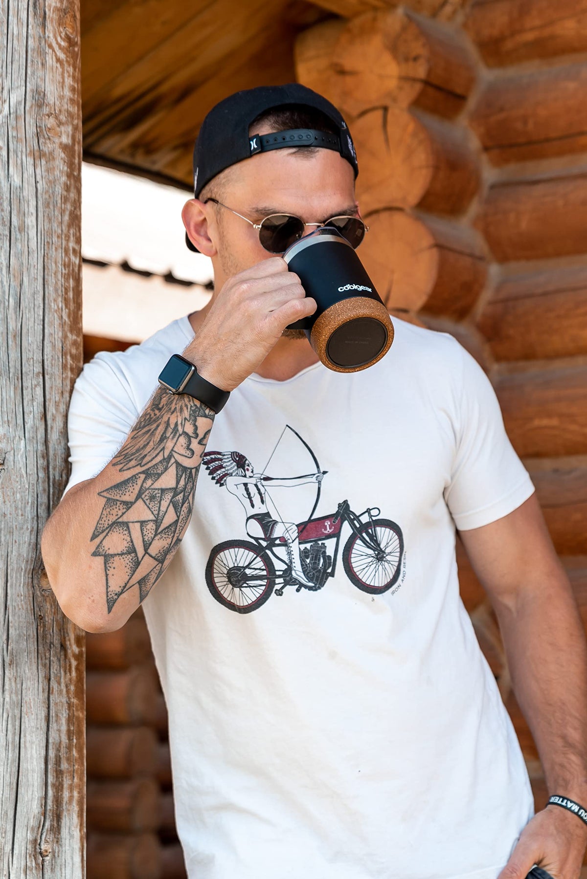 Stainless Steel Copper Lined Mug with Handle 2 Pack 16 oz Z8093