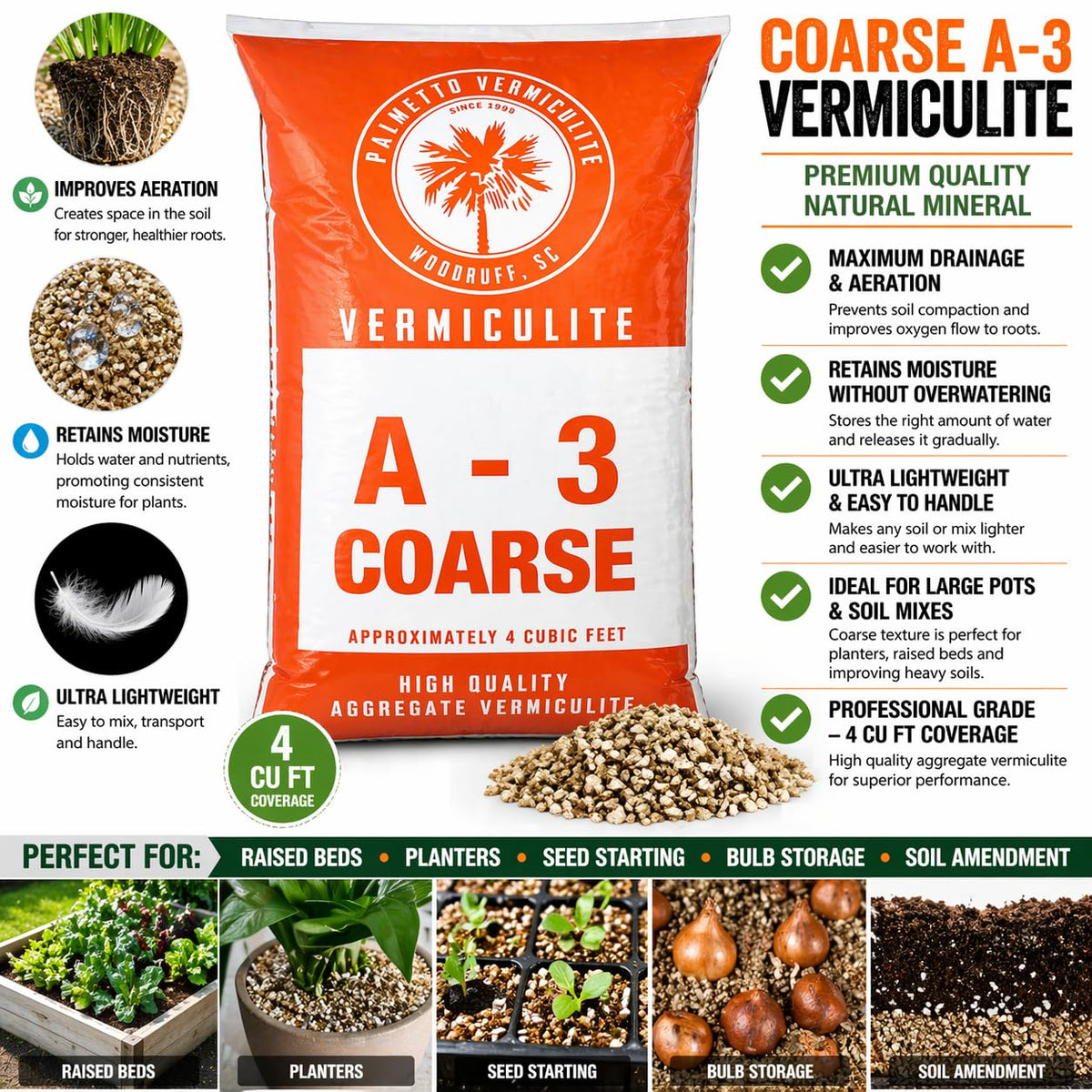 Vermiculite 4 Cubic Foot Coarse Q151