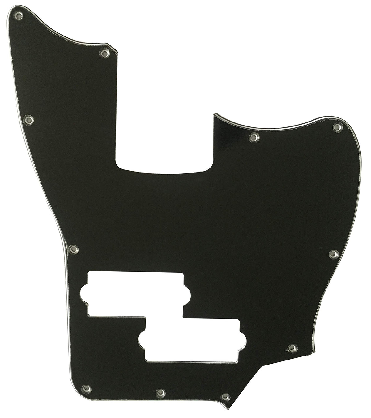 Black 3 Ply Short Scale Bass Guitar Pickguard O545