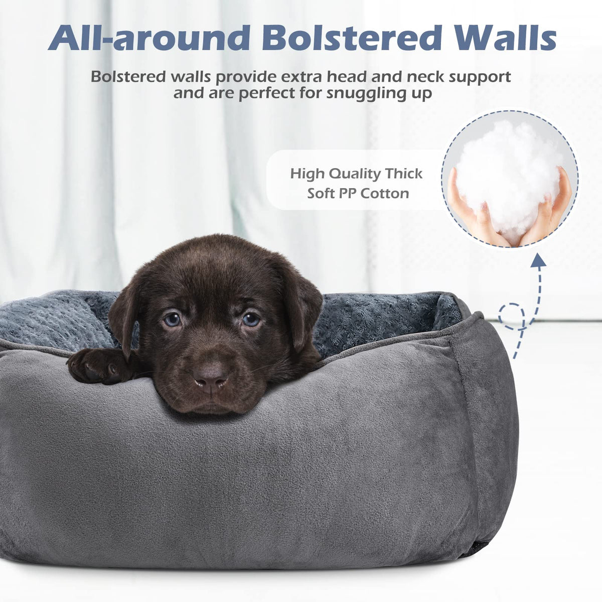 Washable Orthopedic Dog Bed with Anti-Slip Bottom I1084