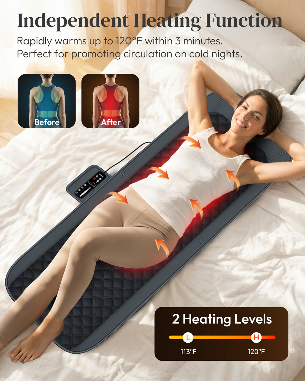 Full Body Massage Mat with Heat Q561906