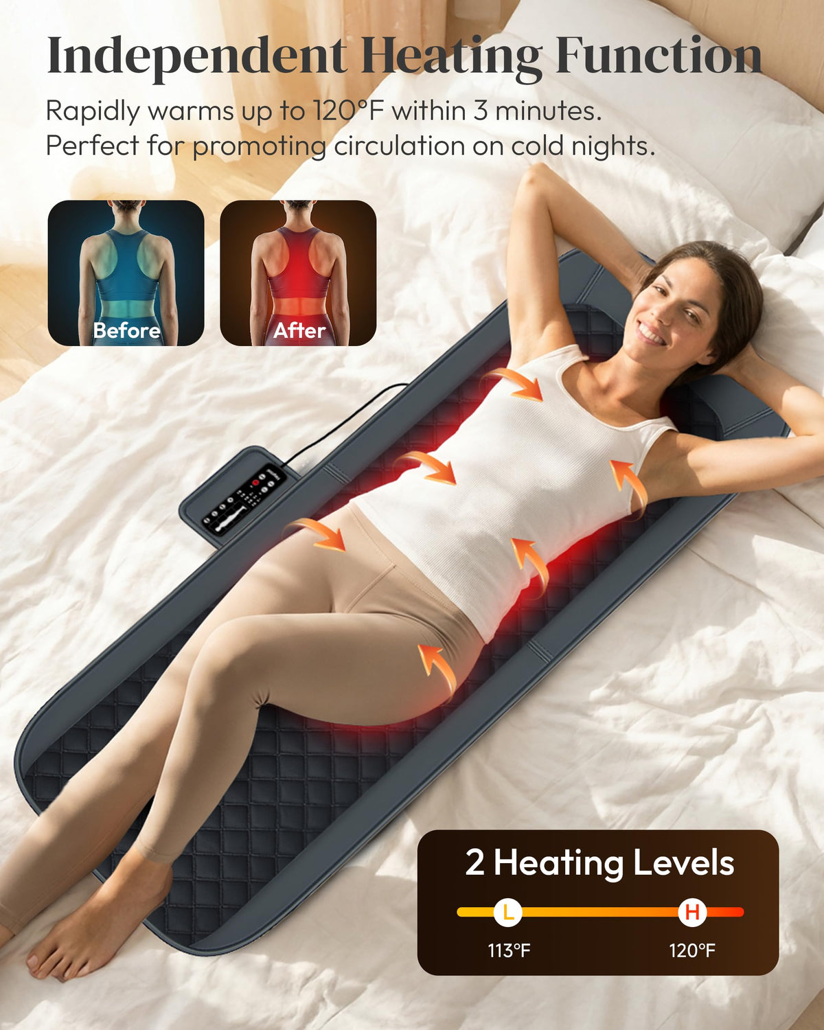 Full Body Massage Mat with Heat Q561906