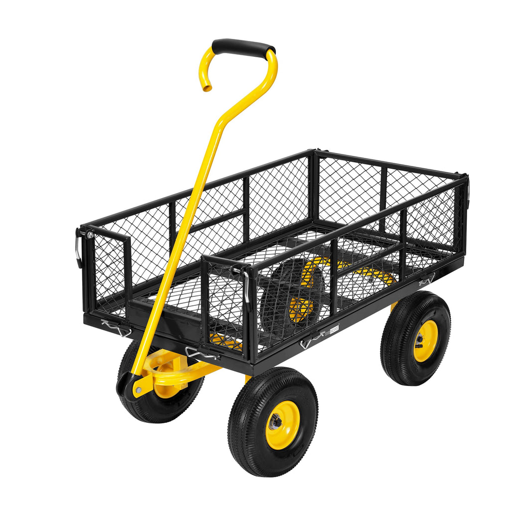 Heavy Duty 4.5 Cu Ft Mesh Steel Garden Cart U3702