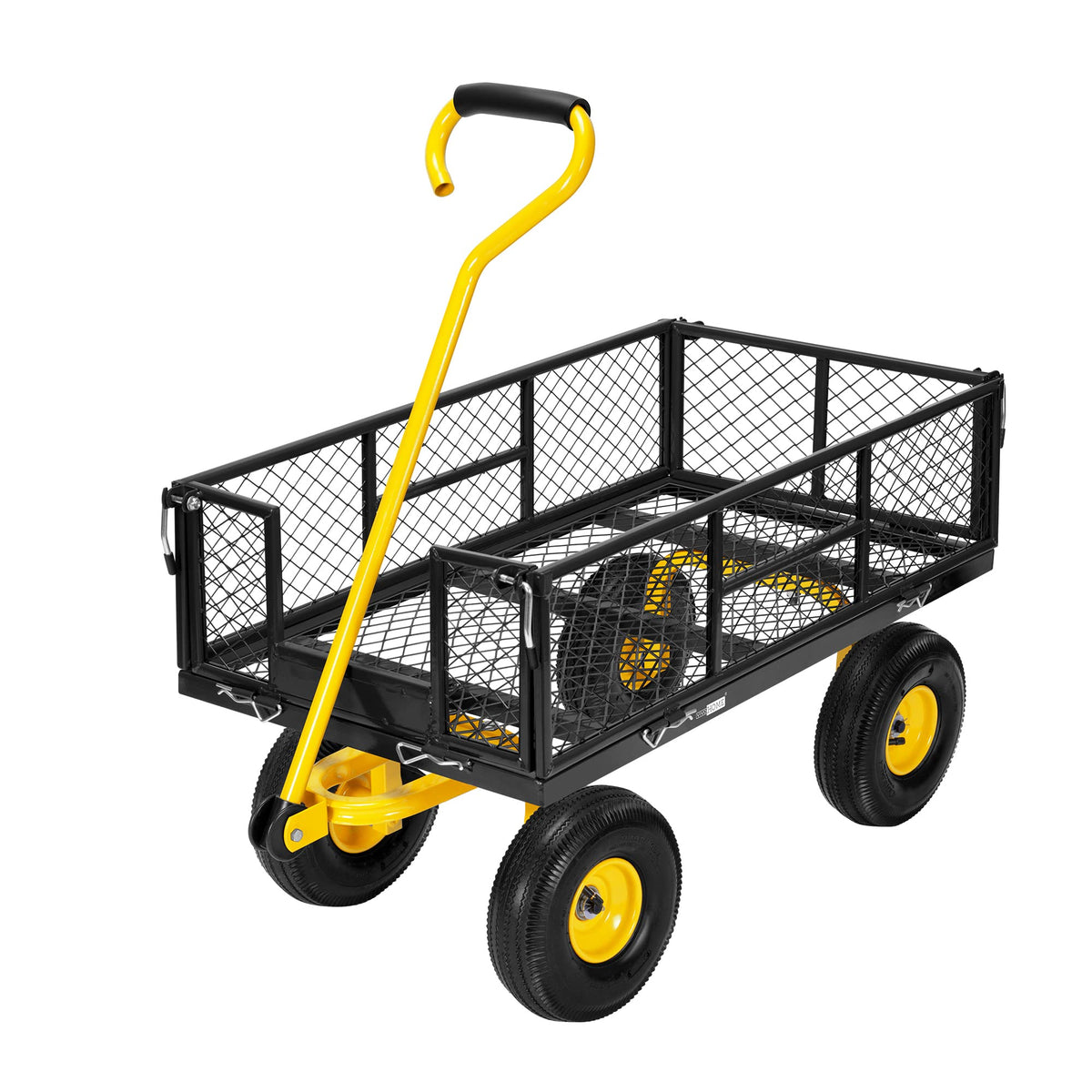 Heavy Duty 4.5 Cu Ft Mesh Steel Garden Cart U3702