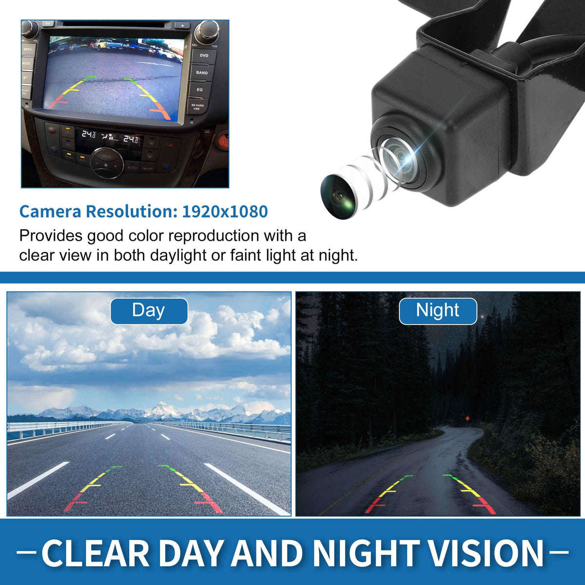 Front View Camera for Nissan Rogue 2017-2020 V810412