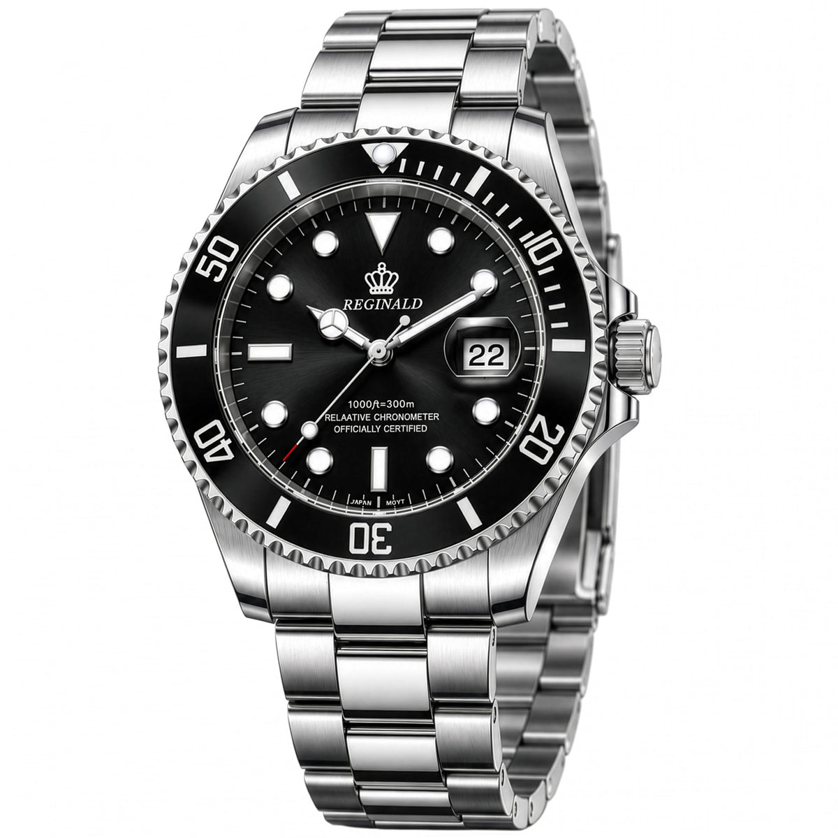 Men's Quartz Watch Sapphire Crystal 40mm D616