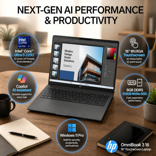 16 Touchscreen Laptop Intel 12 Core Ultra 5 X57295