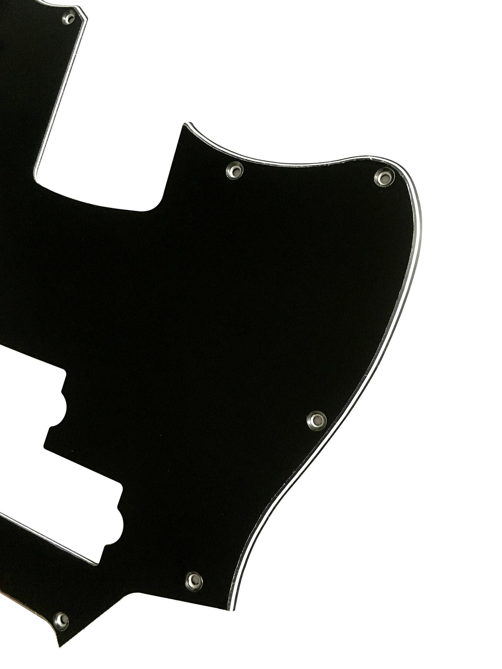 Black 3 Ply Short Scale Bass Guitar Pickguard O545