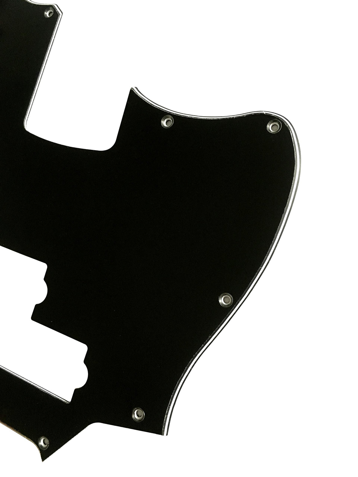Black 3 Ply Short Scale Bass Guitar Pickguard O545