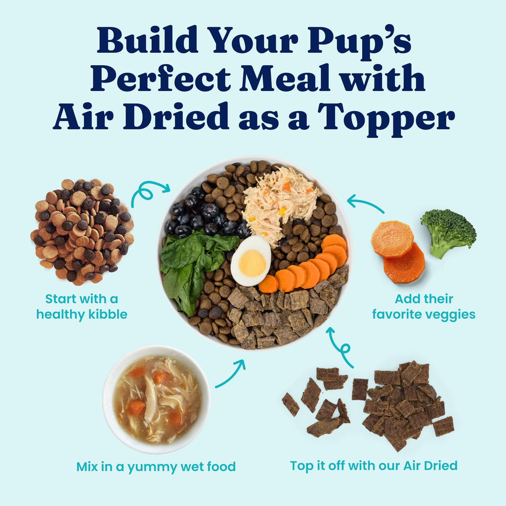 Air Dried Dog Food Topper & Treats Beef 1lb I4228