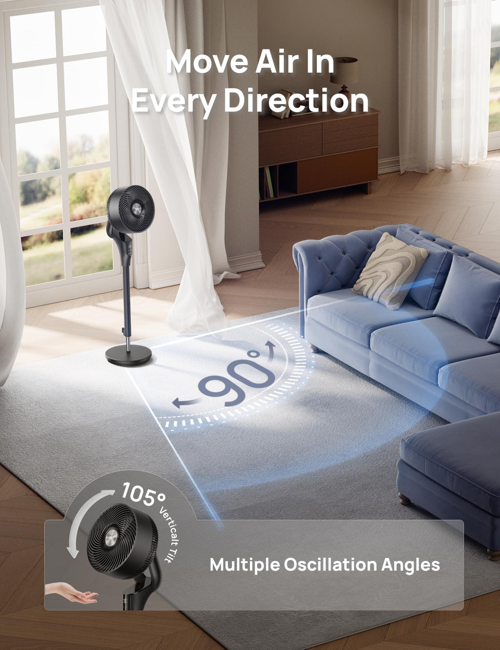 Oscillating Standing Fan W260544