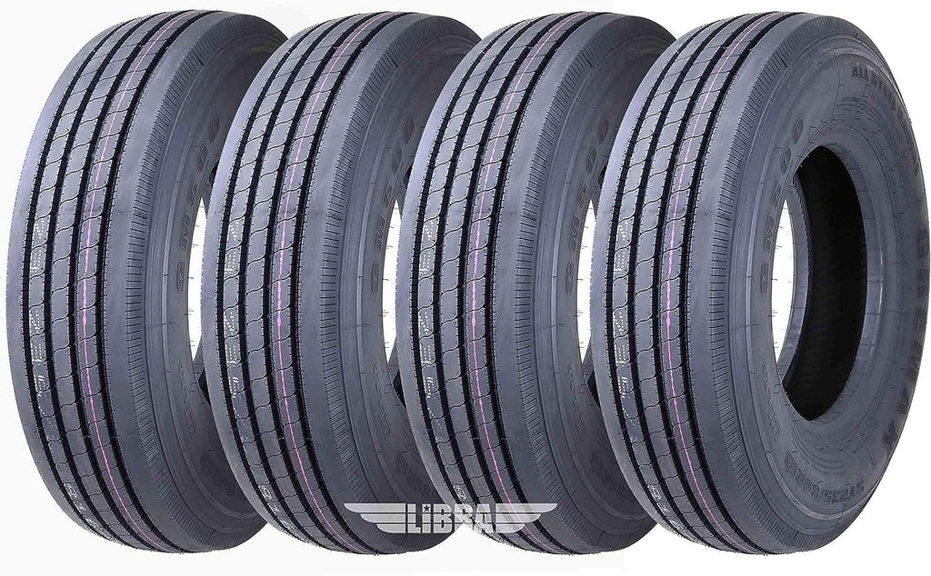 4 Heavy Duty Steel Trailer Tires 225/75R15 14 Ply R712