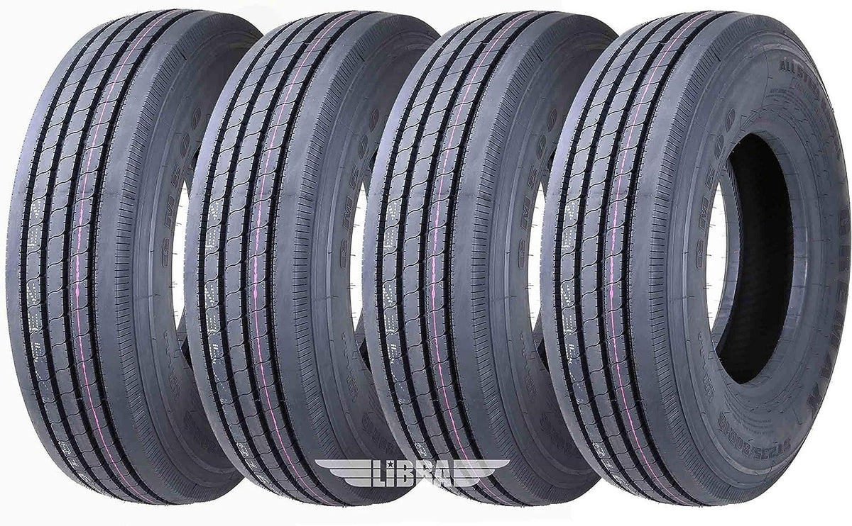 4 Heavy Duty Steel Trailer Tires 225/75R15 14 Ply R712