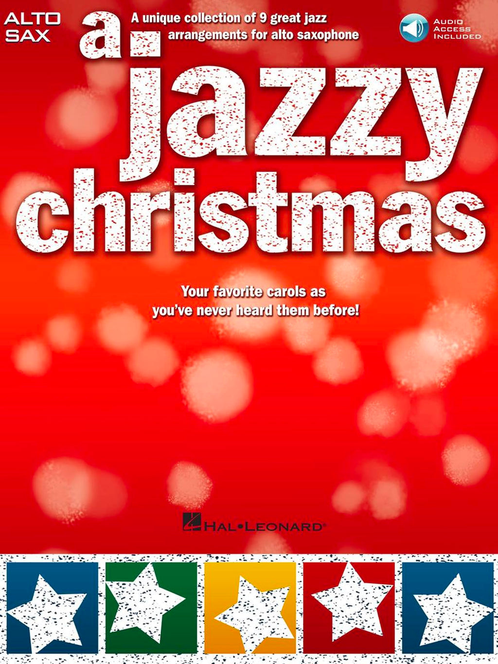 Alto Sax Christmas Jazz Sheet Music Book with Online Audio A25679