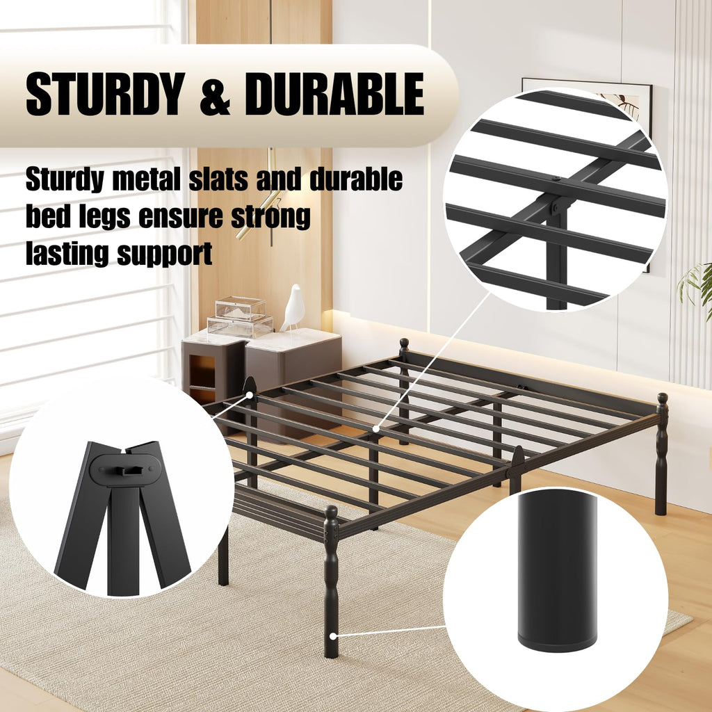 18" Metal Queen Platform Bed Frame M731