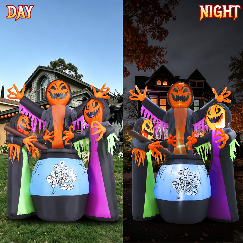 8FT Halloween Inflatable with Light Yard Decor P8396
