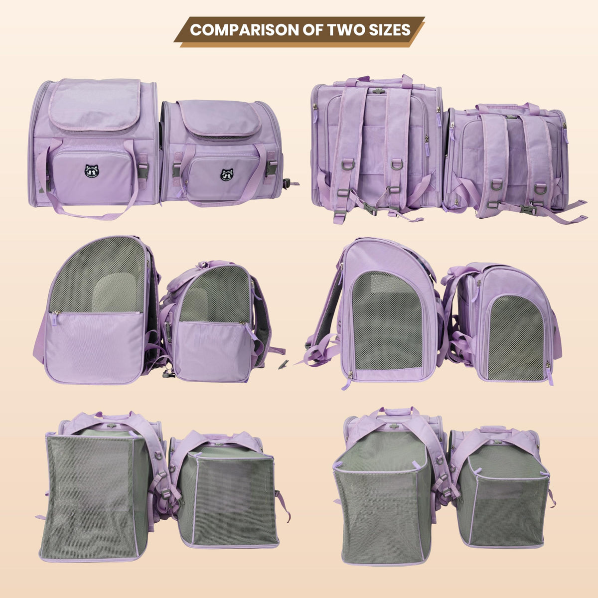 Expandable Large Cat Carrier Backpack V6749