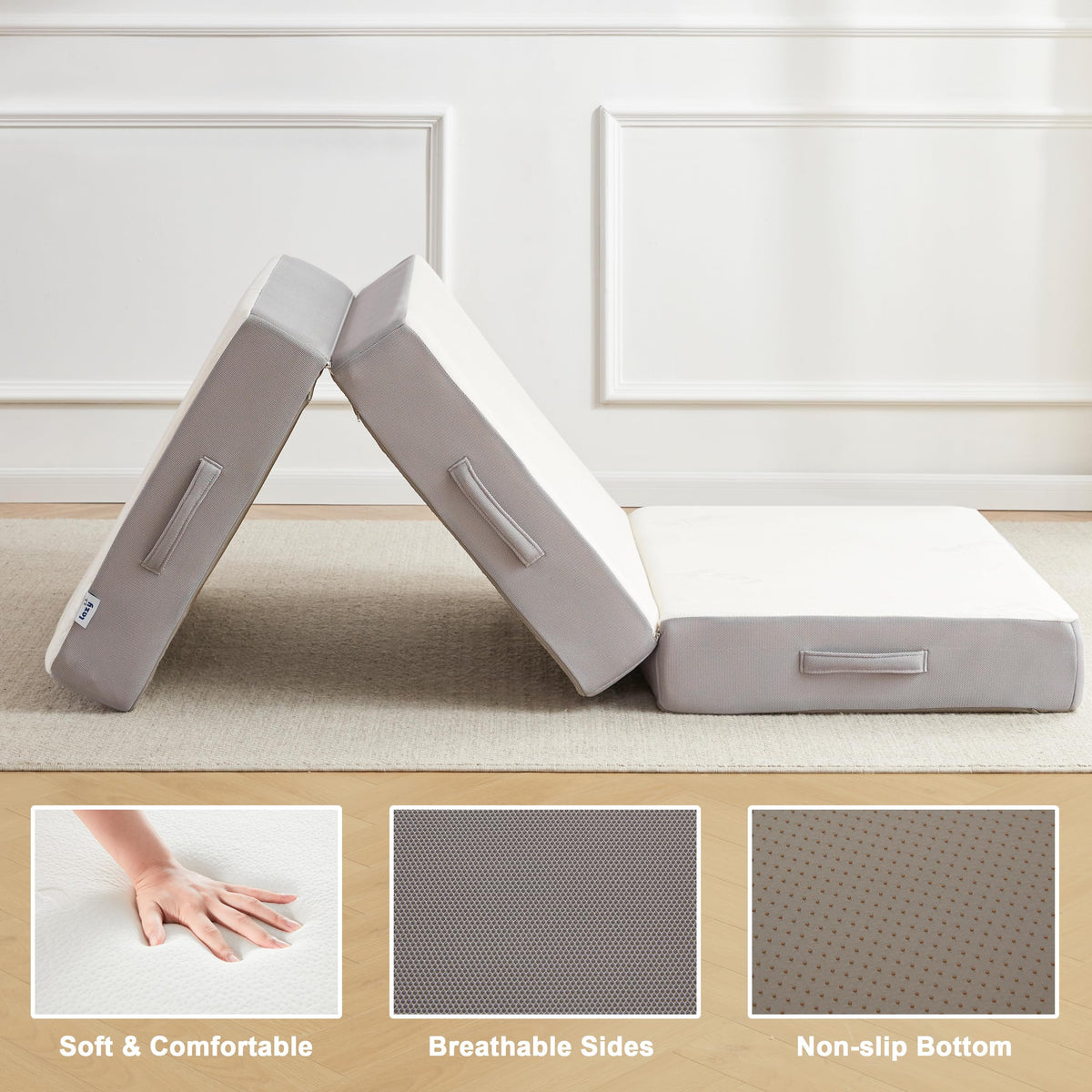 6 Inch Memory Foam Tri-fold Folding Mattress X534