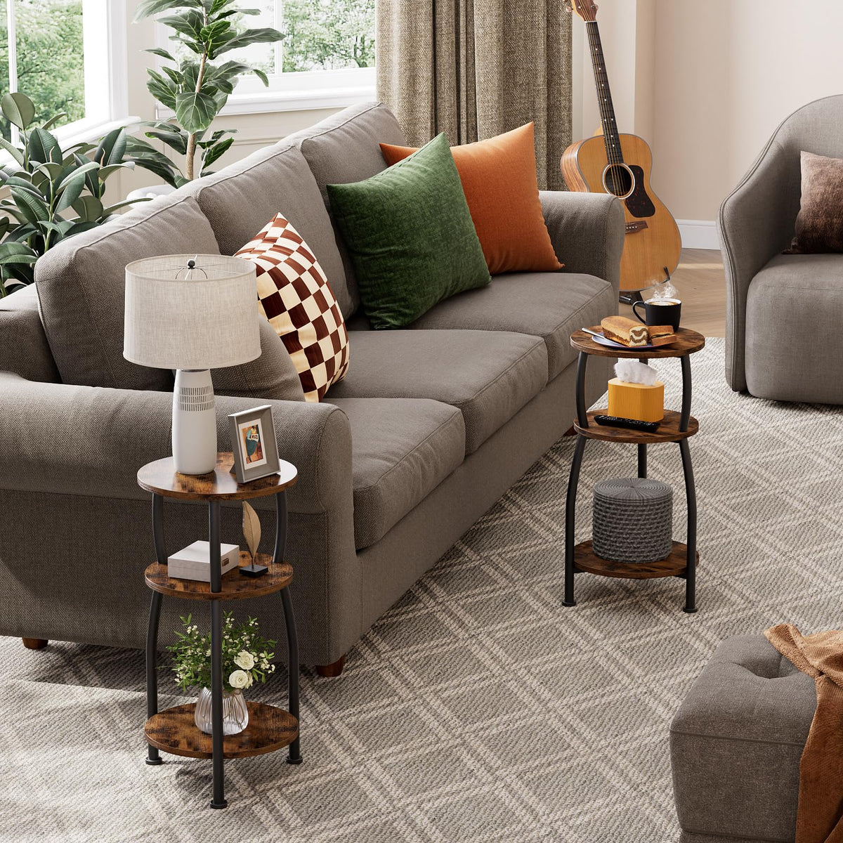 Round 3-Tier Side Table L914