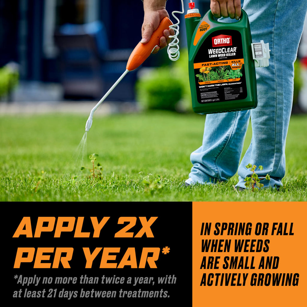 Ortho WeedClear Lawn Weed Killer Ready-to-Use with Comfort Wand, 1 gal. V908398